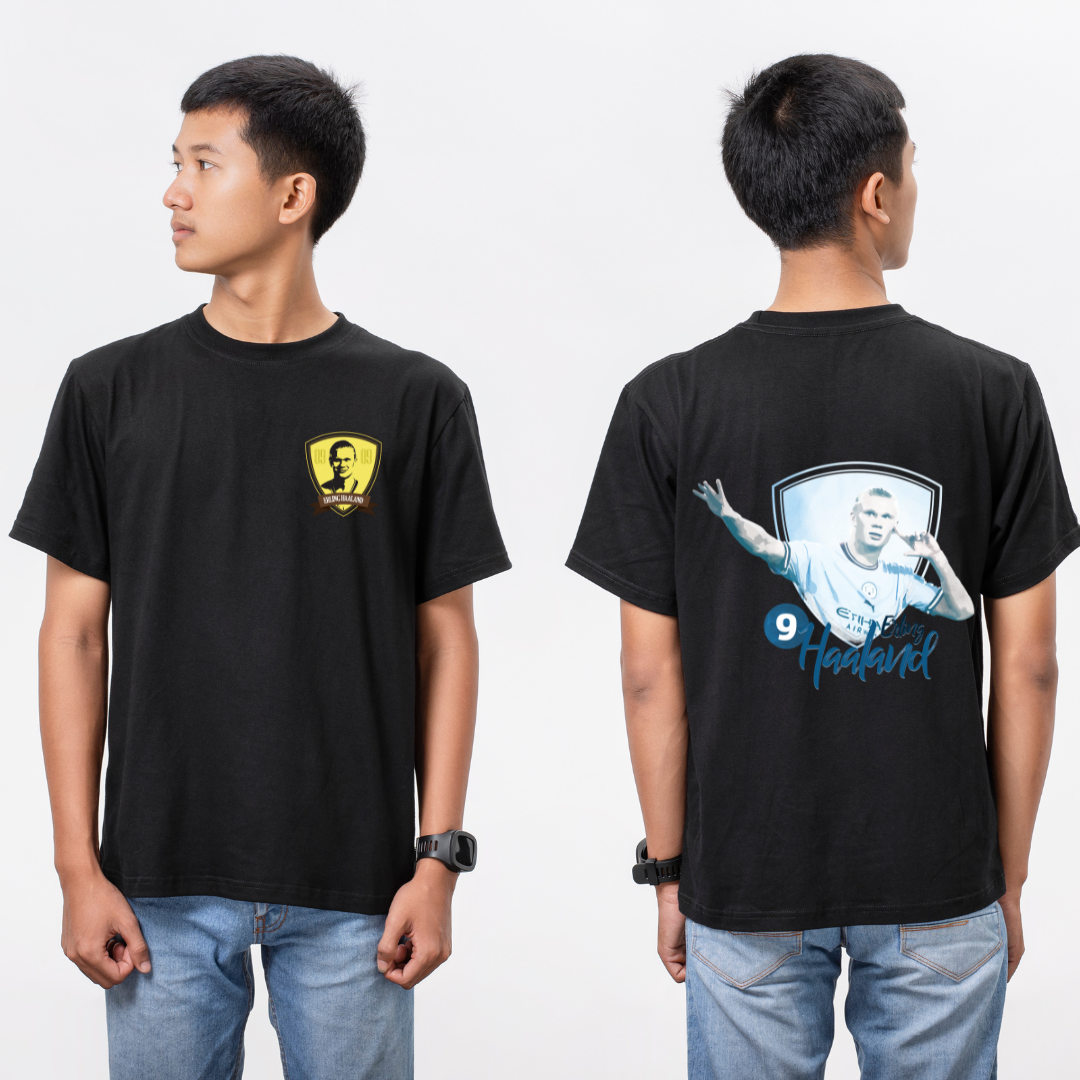 Erling Haaland 09 Crest Theme Classic T-Shirt - BanterBox