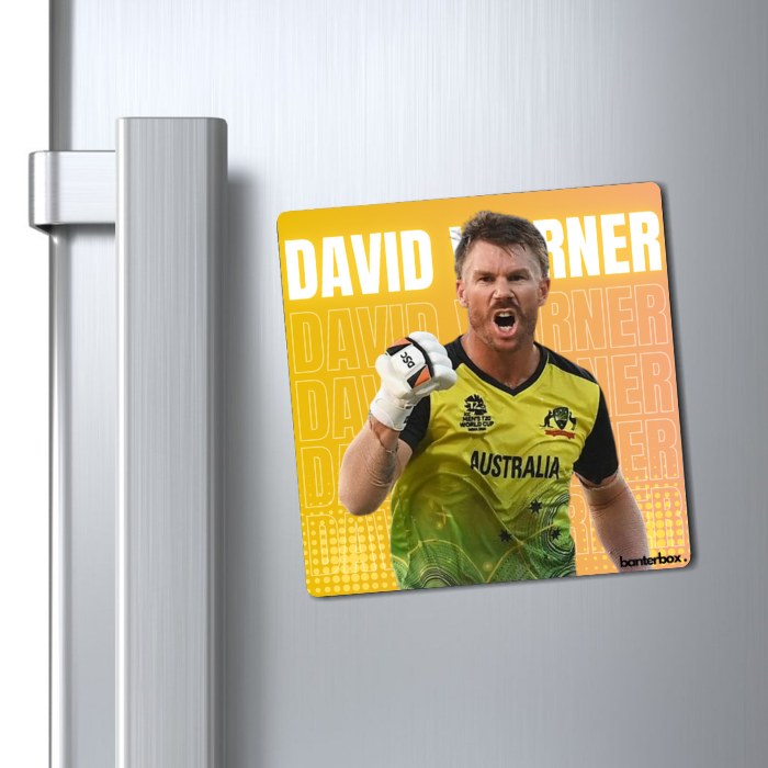 David Warner Fridge Magnet - BanterBox