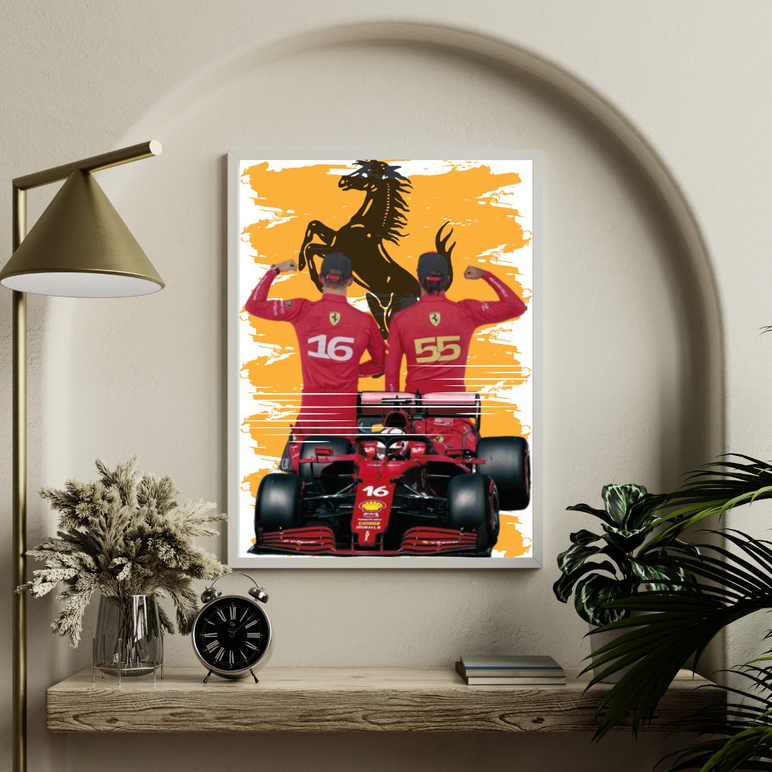 Ferrari Formula 1 Poster/Frame/Canvas - BanterBox