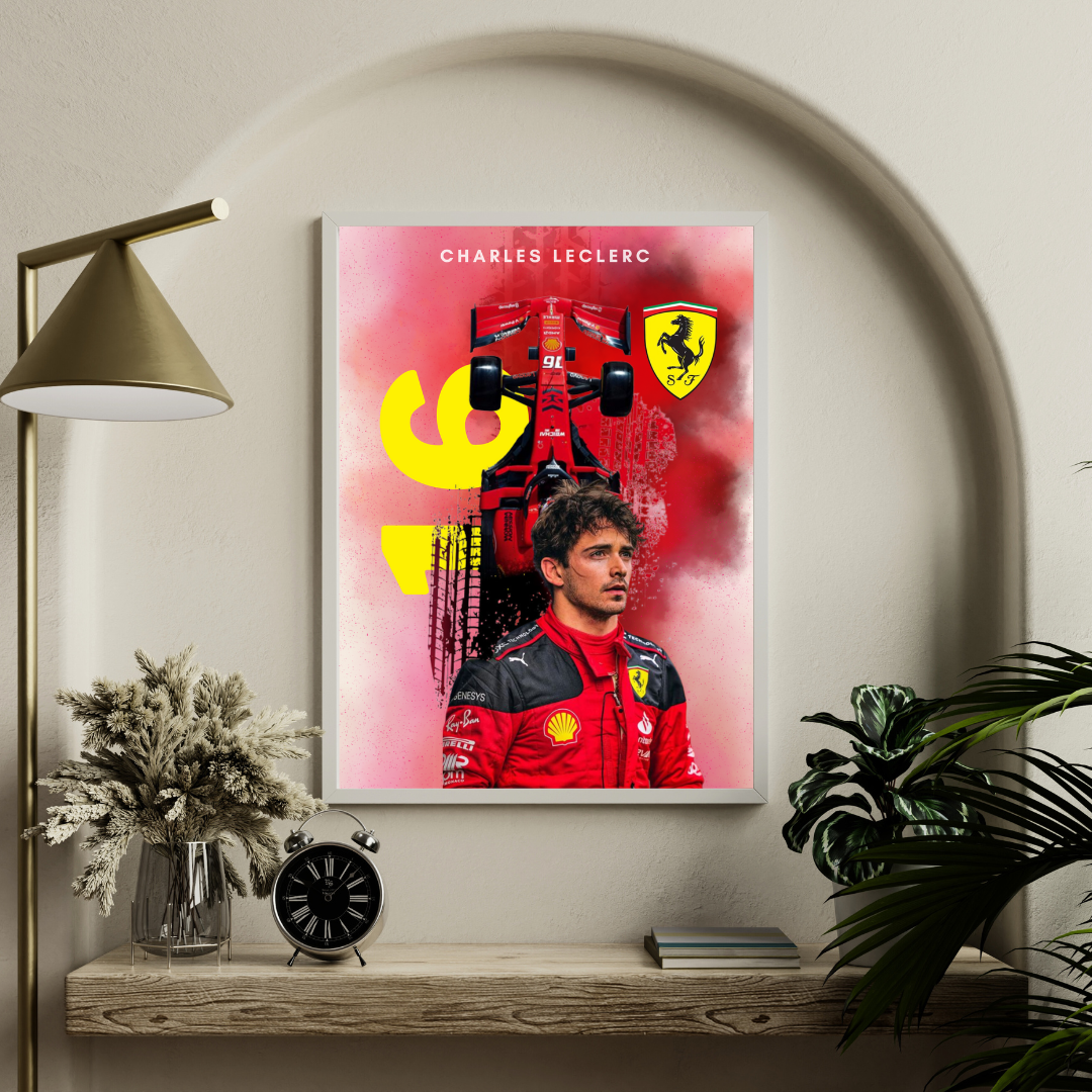 Charles Leclerc Poster/Frame/Canvas - BanterBox