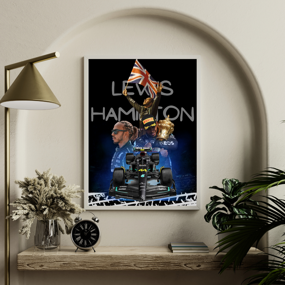 Lewis Hamilton Poster/Frame/Canvas - BanterBox