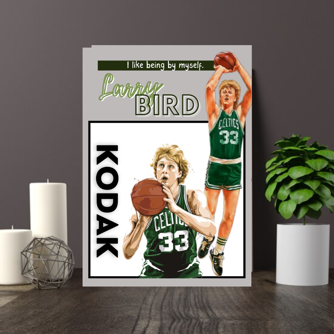 Larry Bird Basketball Canvas