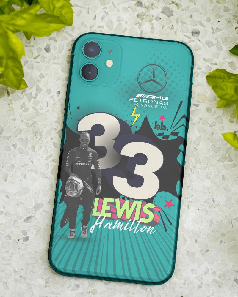 Lewis Hamilton Formula 1 F1 33 Mobile Phone Case Cover Glass Silicon Polycarbonate