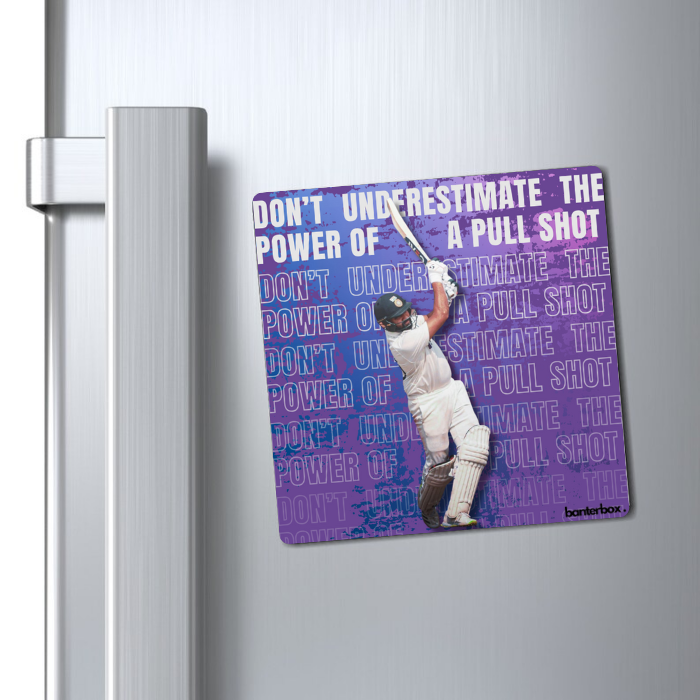 Rohit Sharma Pull Shot Fridge Magnet - BanterBox
