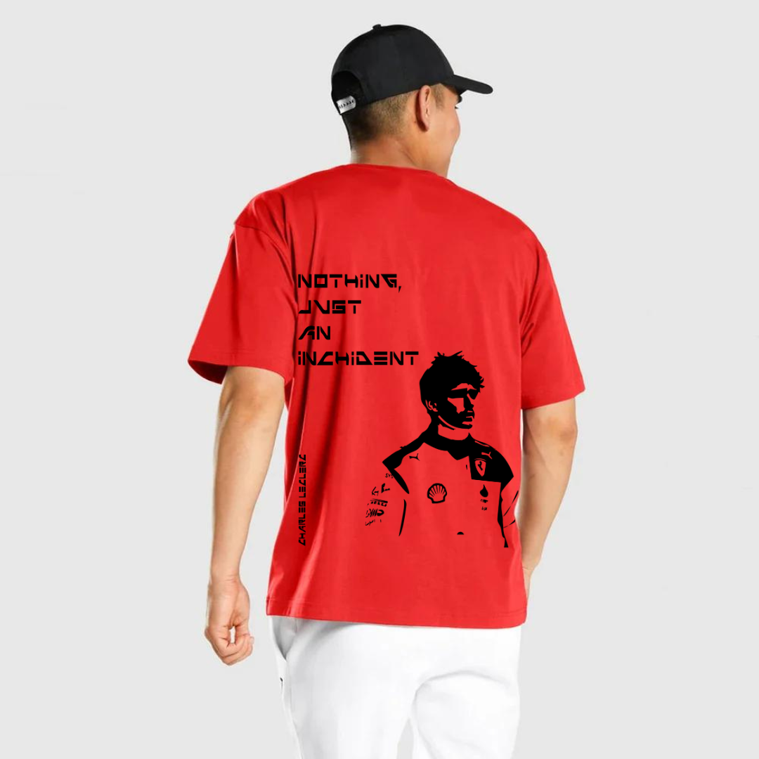 Charles Leclerc Formula 1 Nothing Just an Inchident Oversized T-shirt