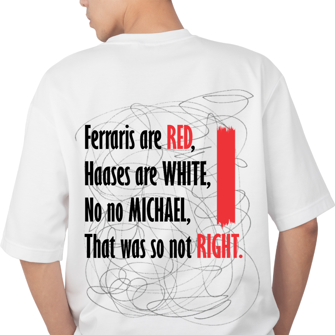 Toto Wolff "No No Michael That Was So Not Right " Oversized T-shirt - BanterBox