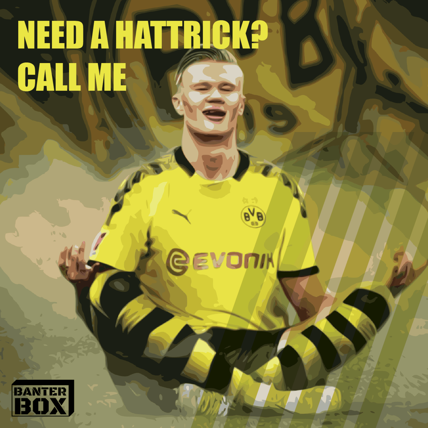 Erling Haaland Celebration Fridge Magnet