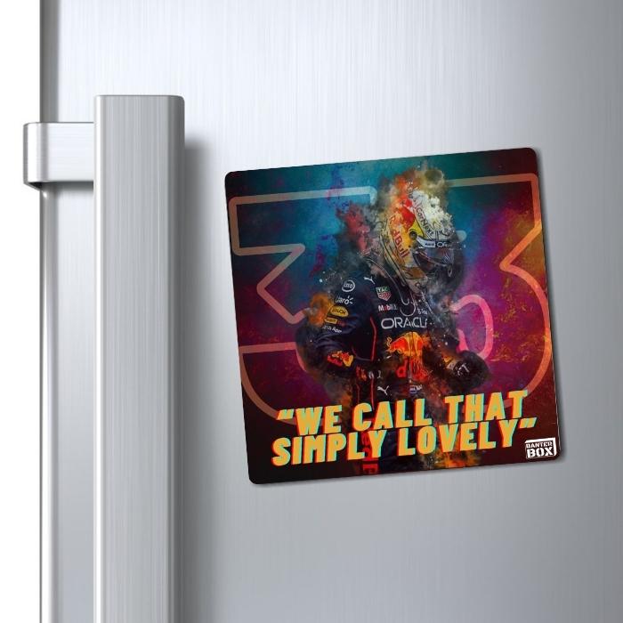 Max Verstappen "Simply Lovely" Fridge Magnet - BanterBox