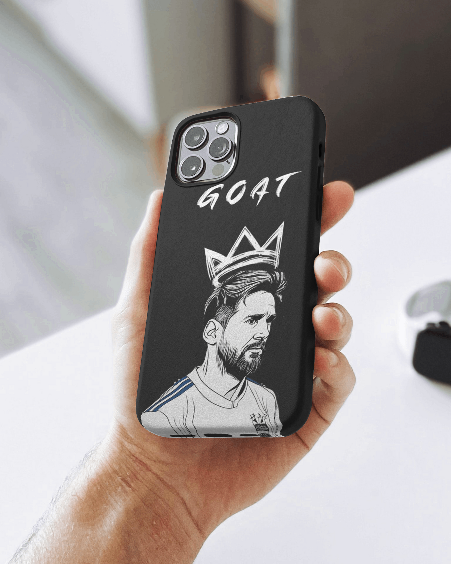 Lionel Messi GOAT Phone Case