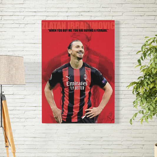 Zlatan Ibrahimovic Football Legend Poster/Frame/Canvas - BanterBox
