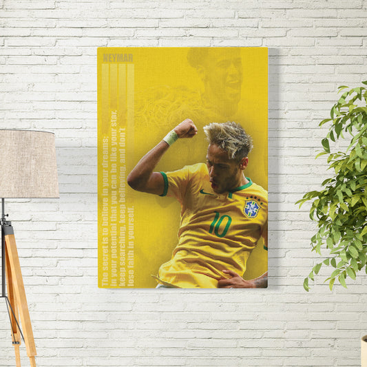 Neymar Believe Quote Poster/Frame/Canvas - BanterBox
