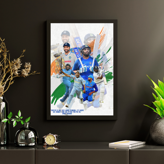 Rohit Sharma Collage Poster/Frame/Canvas