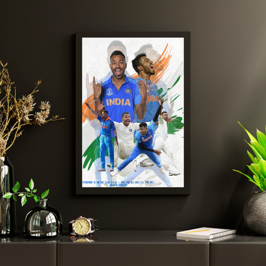 Hardik Pandya Collage Poster/Frame/Canvas