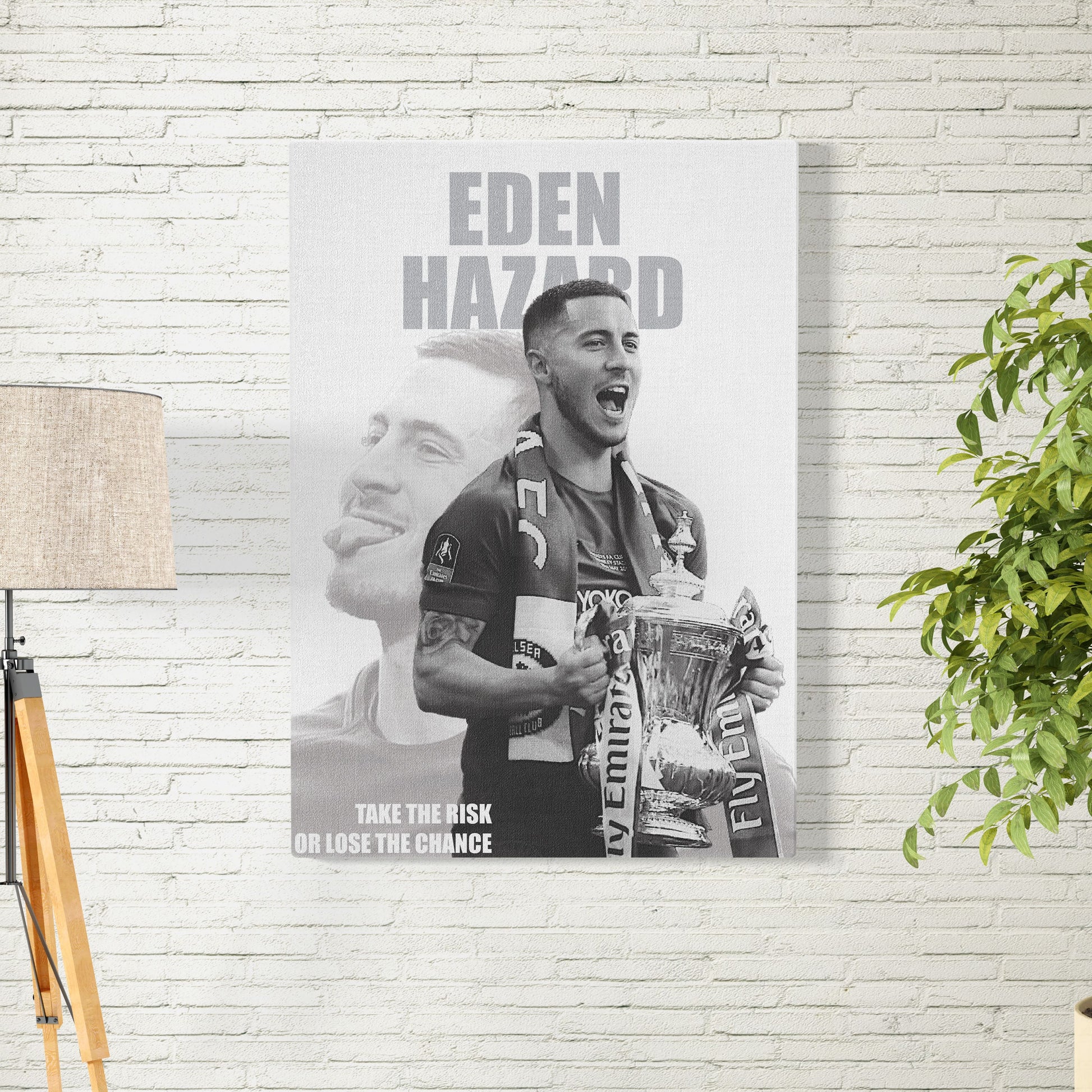 Eden Hazard Take The Risk Poster/Frame/Canvas - BanterBox