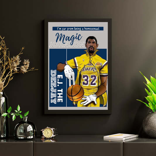 Magic Johnson Poster/Frame/Canvas