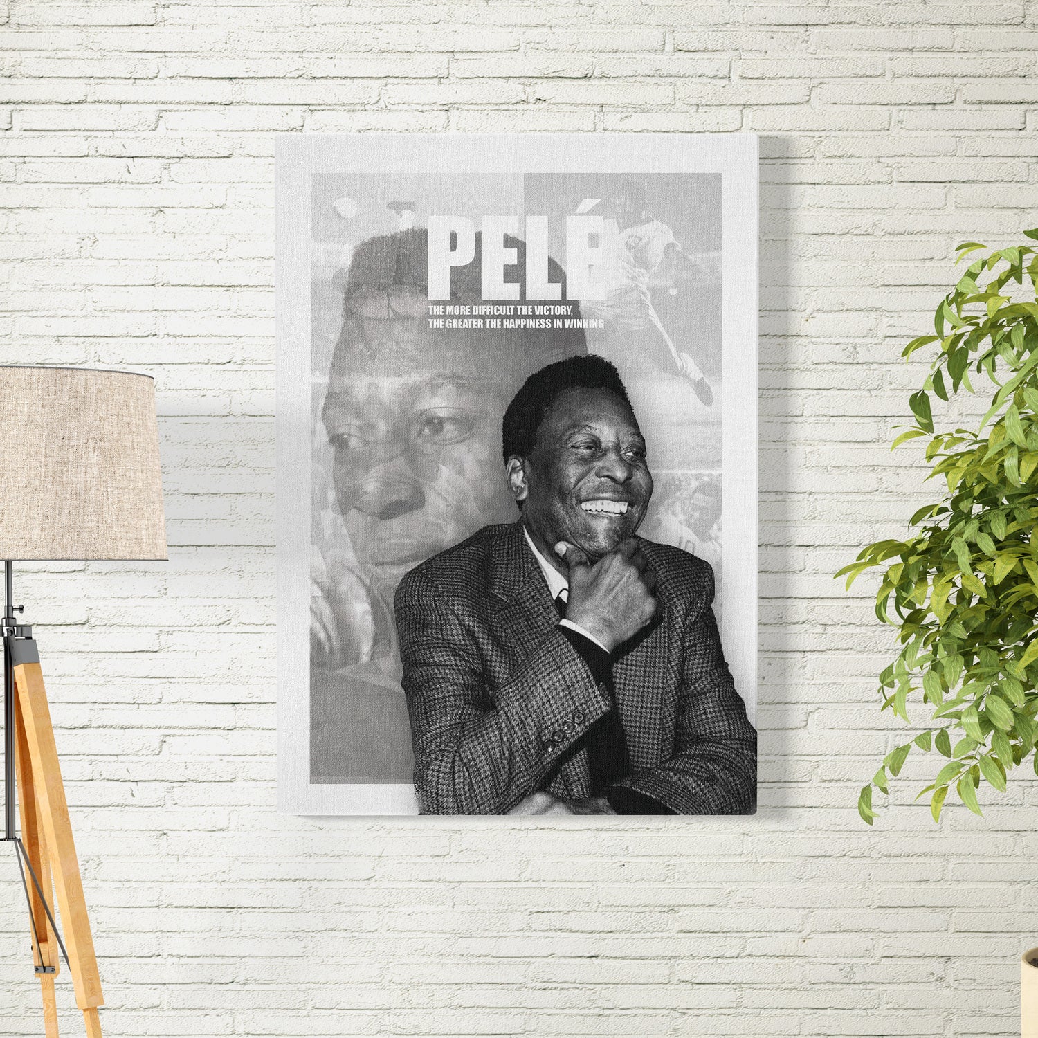 Pele The Legend Poster/Frame/Canvas - BanterBox