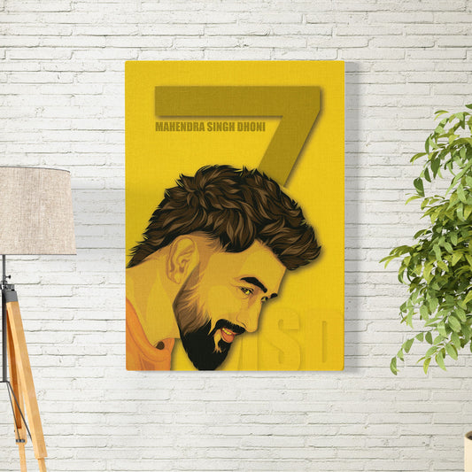 Mahendra Singh Dhoni Light Theme Poster/Frame/Canvas - BanterBox