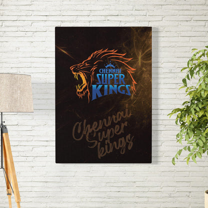 Chennai Super Kings Dark Theme Poster/Frame/Canvas - BanterBox