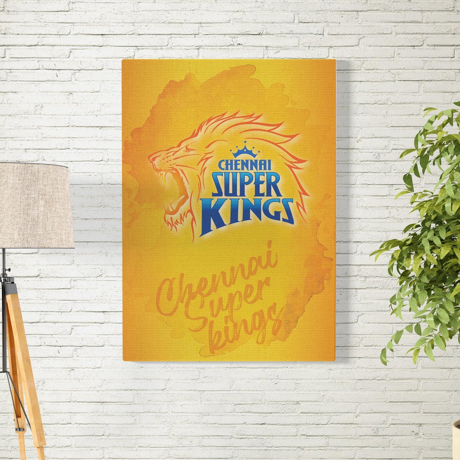 Chennai Super Kings Light Theme Poster/Frame/Canvas - BanterBox