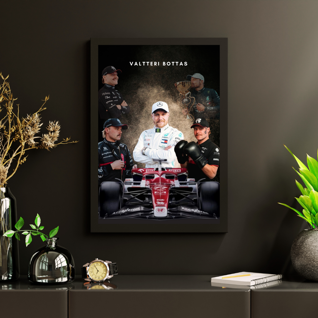 Valtteri Bottas Poster/Frame/Canvas - BanterBox