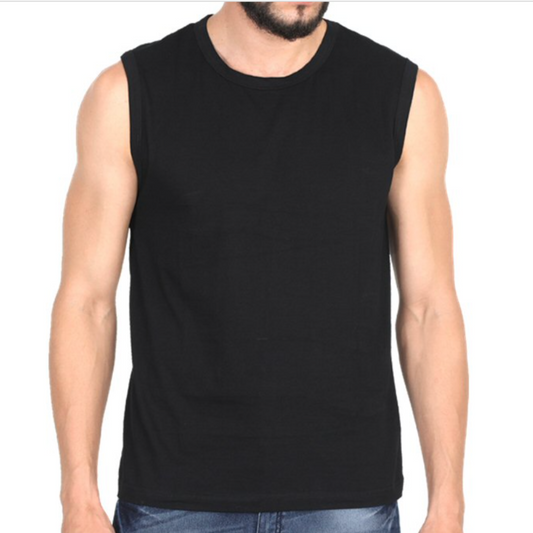 Black sleeveless tshirt