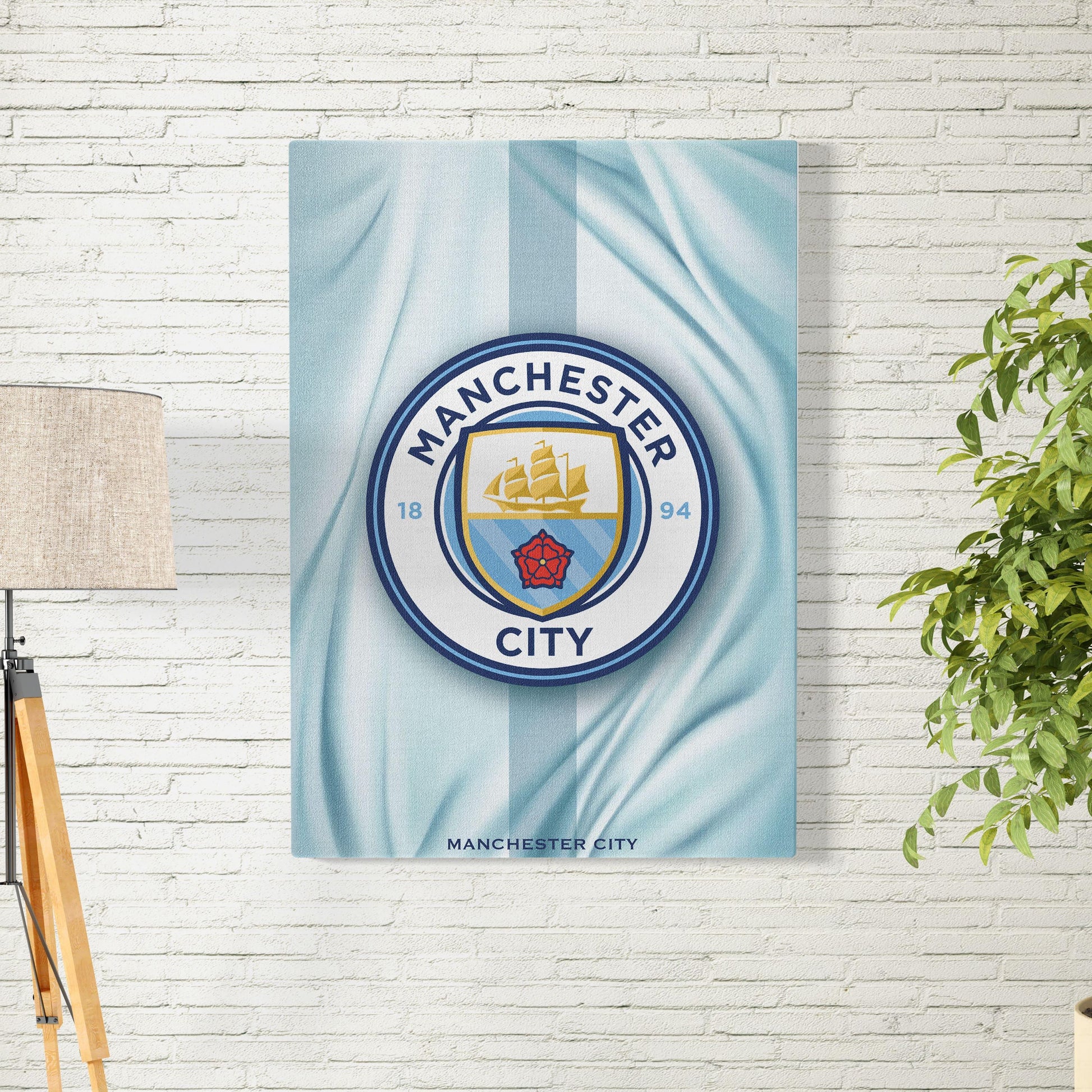 Manchester City Light Theme Poster/Frame/Canvas - BanterBox