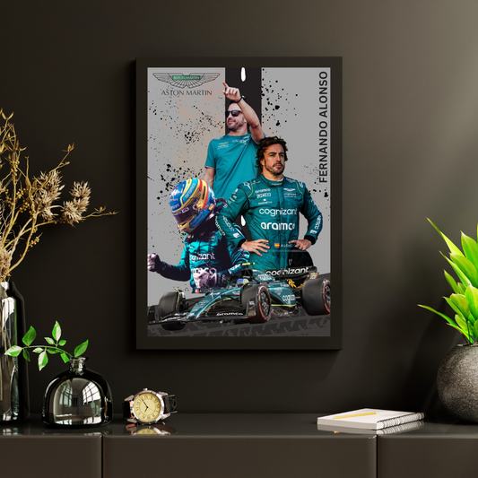 Fernando Alonso Poster/Frame/Canvas - BanterBox