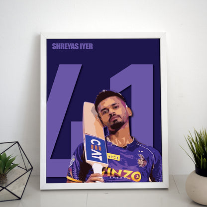 Shreyas Iyer Poster/Frame/Canvas - BanterBox