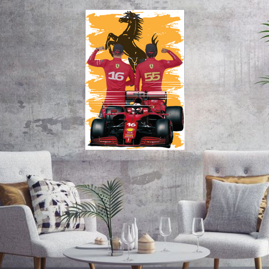 Ferrari Formula 1 Poster/Frame/Canvas - BanterBox