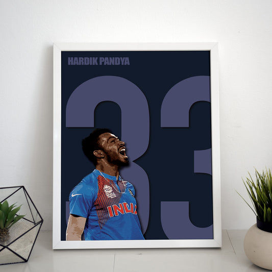 Hardik Pandya Poster/Frame/Canvas - BanterBox