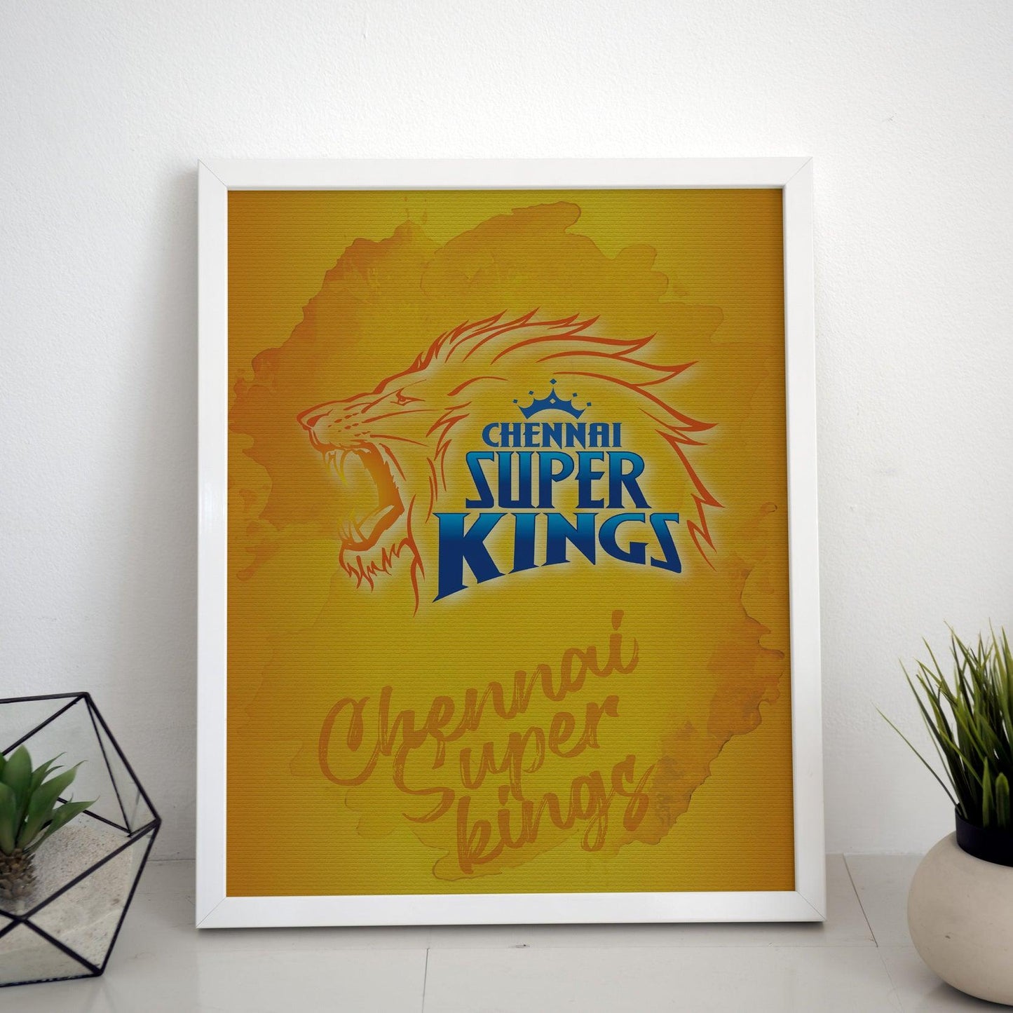 Chennai Super Kings Light Theme Poster/Frame/Canvas - BanterBox