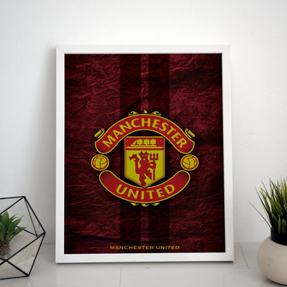 Manchester United Dark Theme Poster/Frame/Canvas - BanterBox