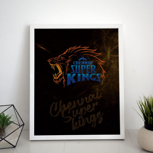 Chennai Super Kings Dark Theme Poster/Frame/Canvas - BanterBox
