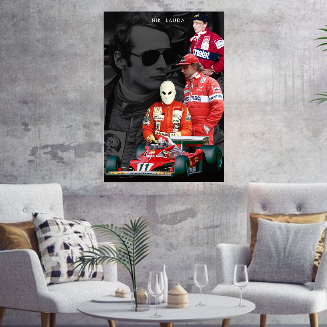 Niki Lauda Formula 1 Poster