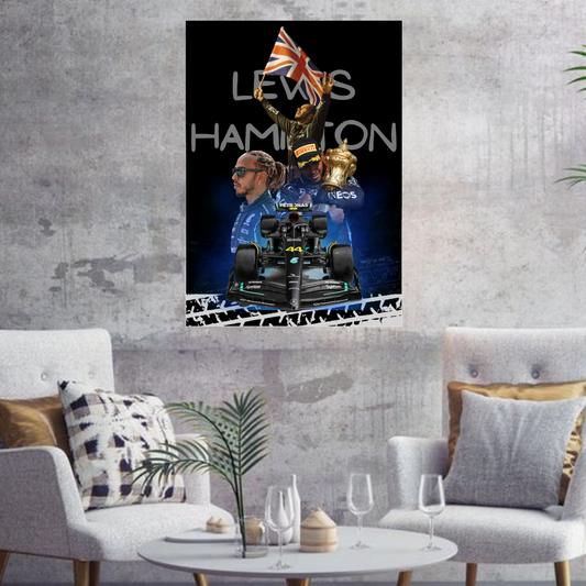 Lewis Hamilton Poster/Frame/Canvas - BanterBox