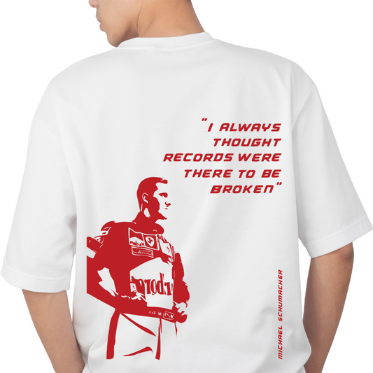 Michael Schumacher Formula 1 Records were there to be broken Oversized Tshirt
