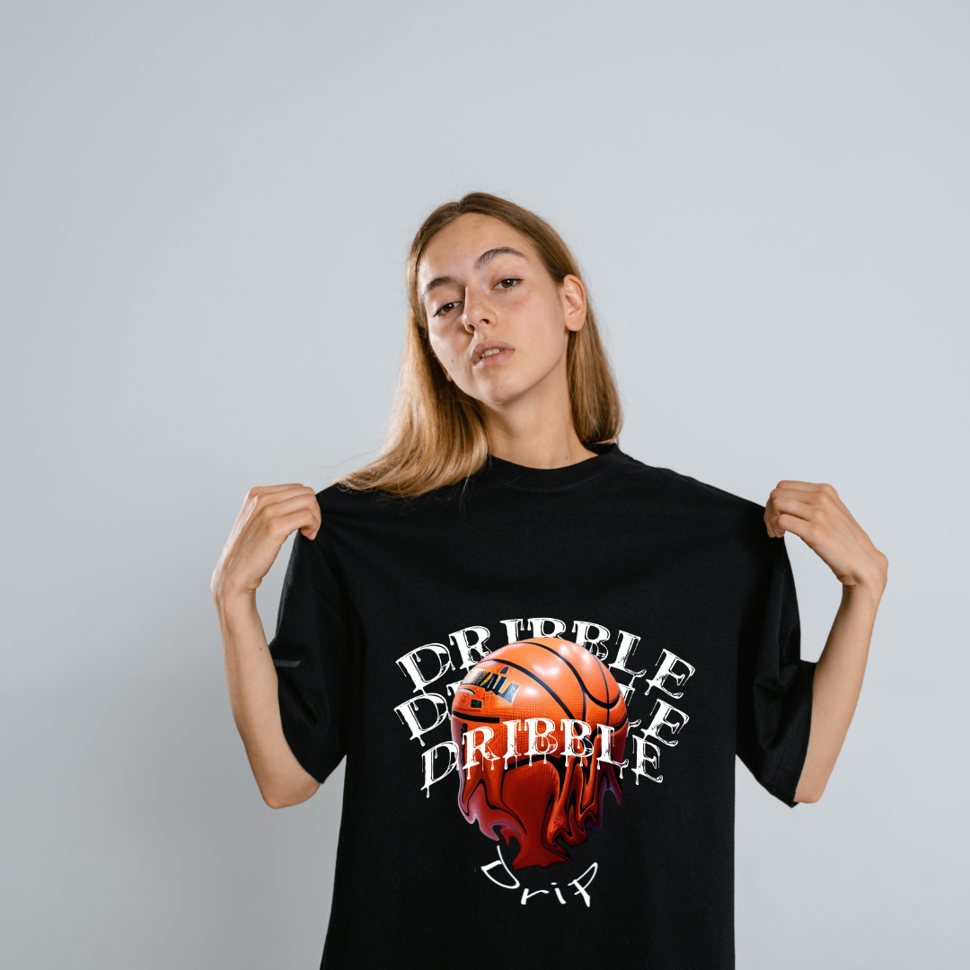 Dribble Drip Basketball oversized tshirt 