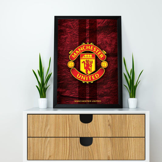 Manchester United Dark Theme Poster/Frame/Canvas - BanterBox