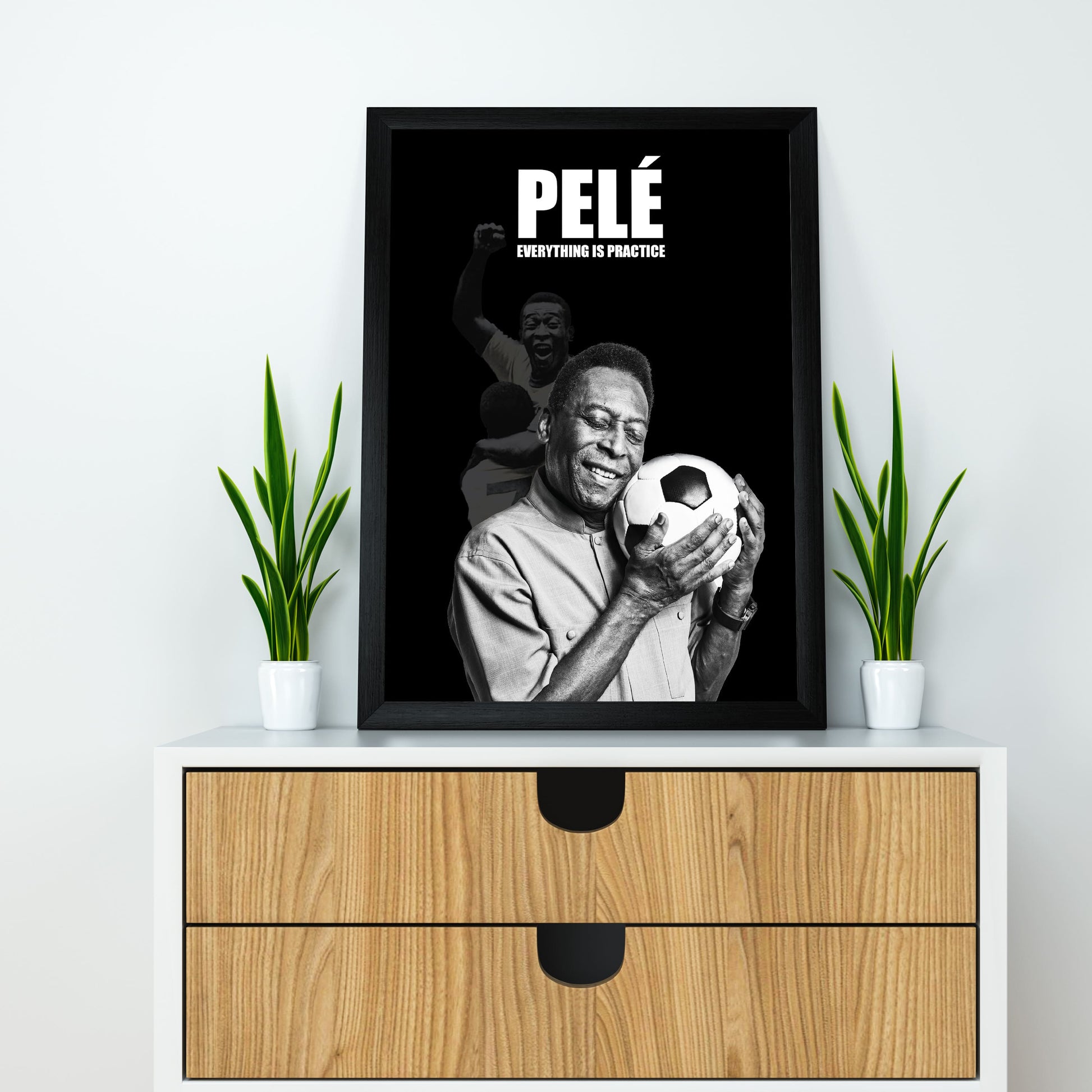 Pele Everything is Practice Quote Poster/Frame/Canvas - BanterBox