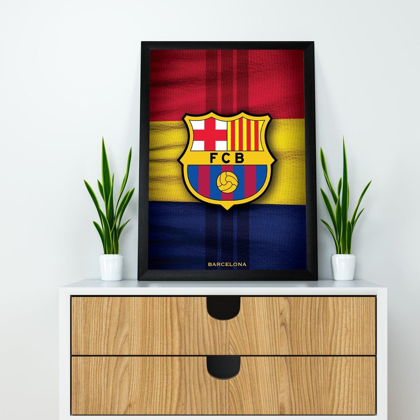 Barcelona Dark Theme Poster/Frame/Canvas - BanterBox