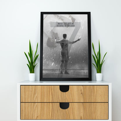 Cristiano Ronaldo Mindset Quote Poster/Frame/Canvas - BanterBox