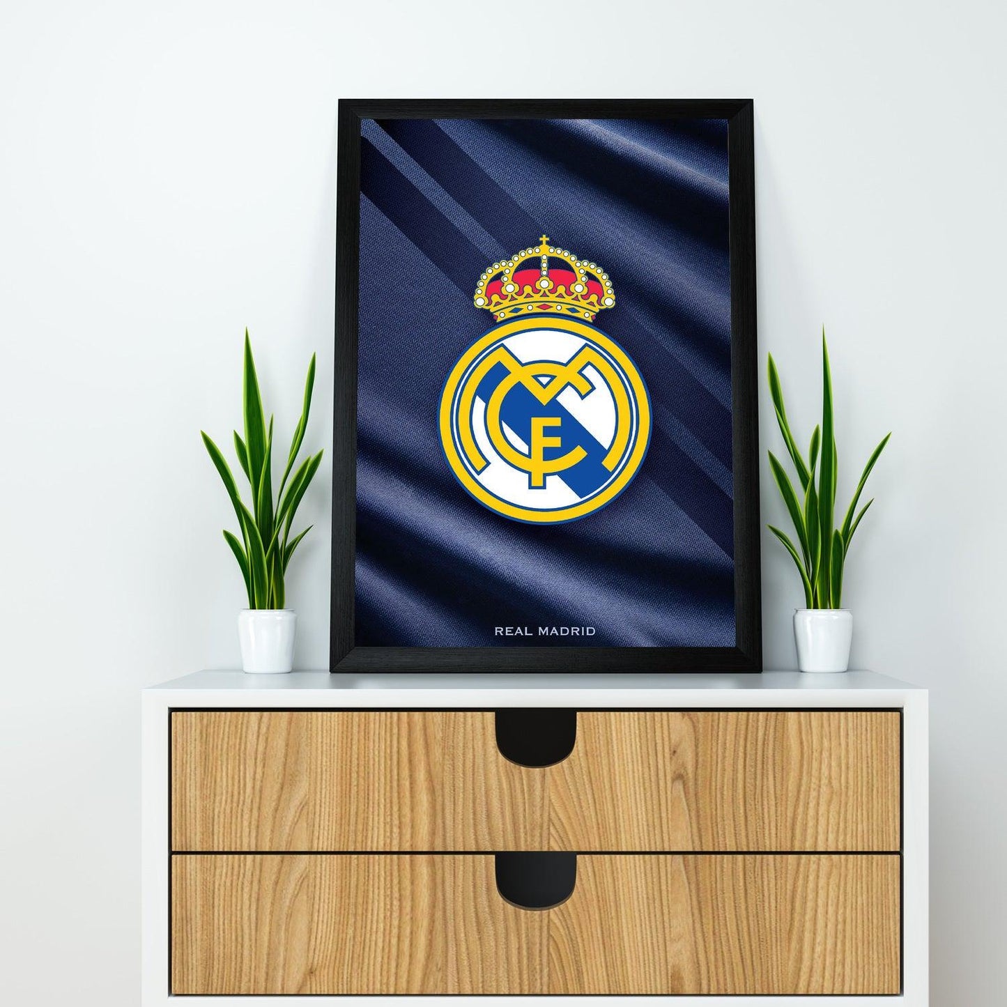 Real Madrid Dark Theme Poster/Frame/Canvas - BanterBox