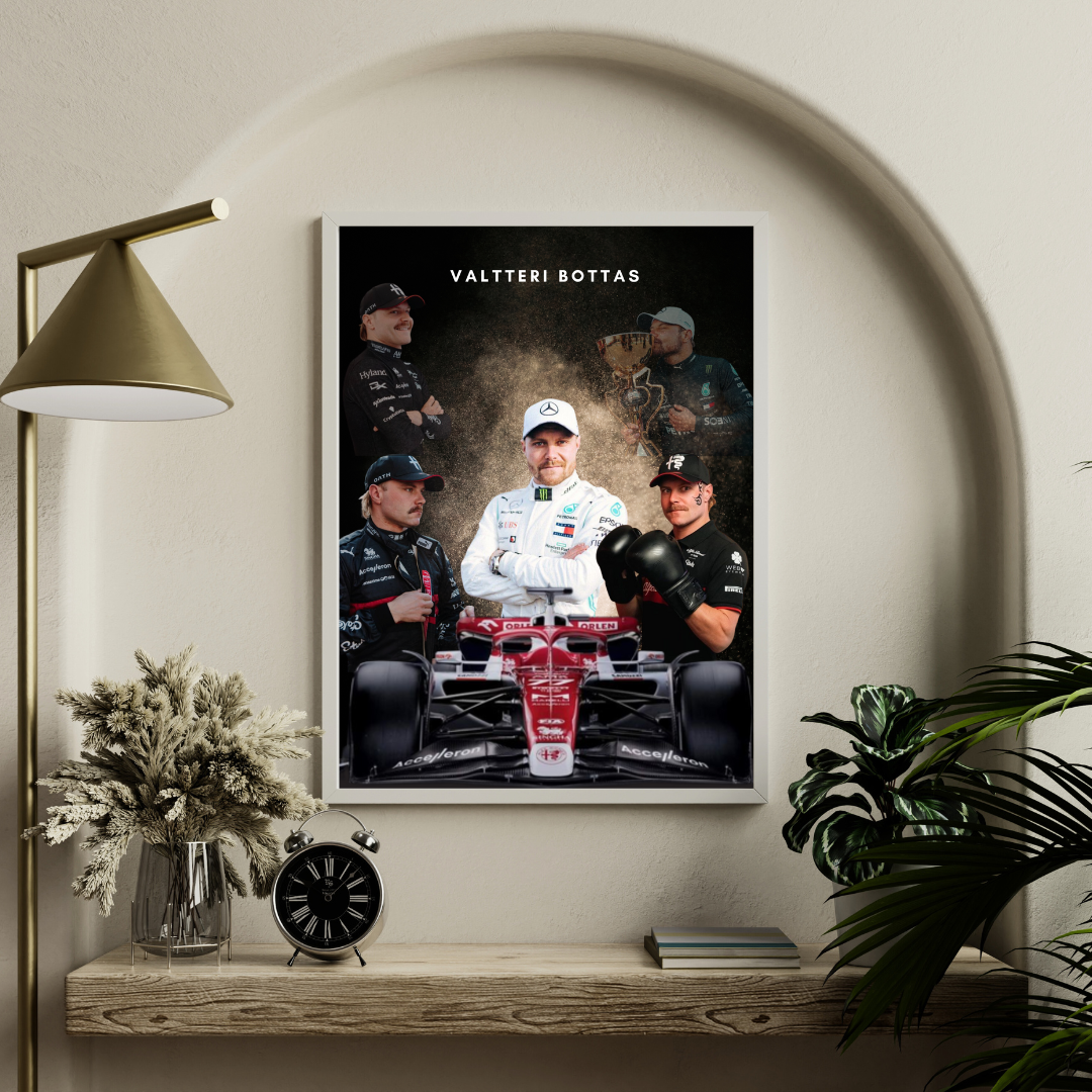 Valtteri Bottas Poster/Frame/Canvas - BanterBox