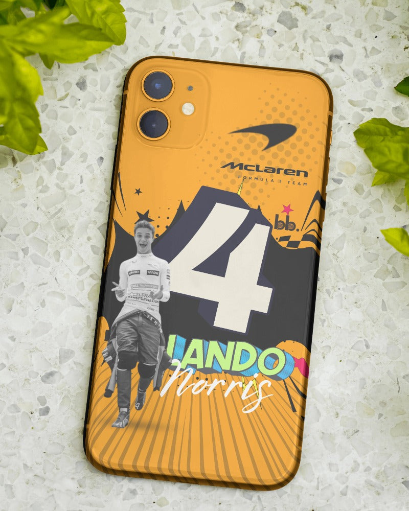 Lando Norris Formula 1 F1 Mobile Phone Case Cover Glass Silicon Polycarbonate