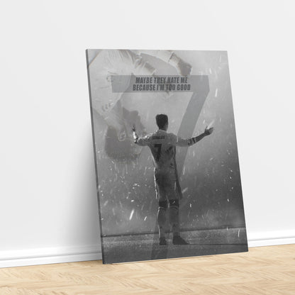 Cristiano Ronaldo Mindset Quote Poster/Frame/Canvas - BanterBox