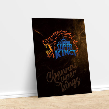 Chennai Super Kings Dark Theme Poster/Frame/Canvas - BanterBox