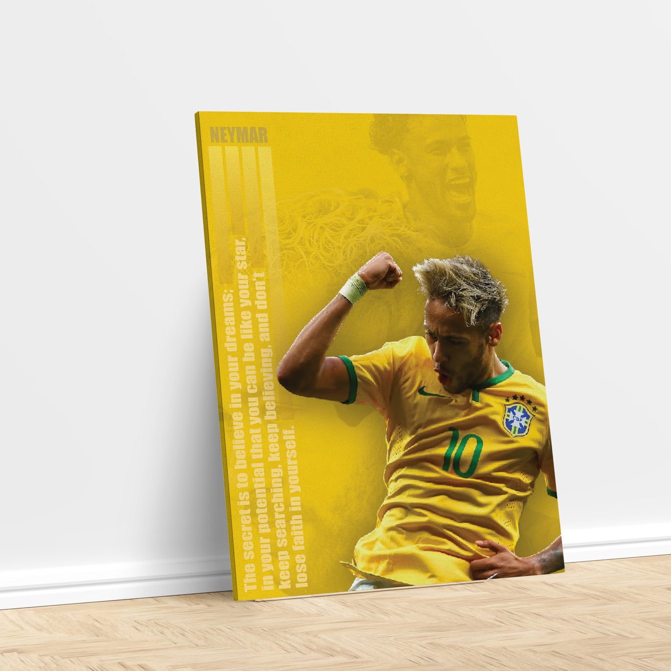 Neymar Believe Quote Poster/Frame/Canvas - BanterBox