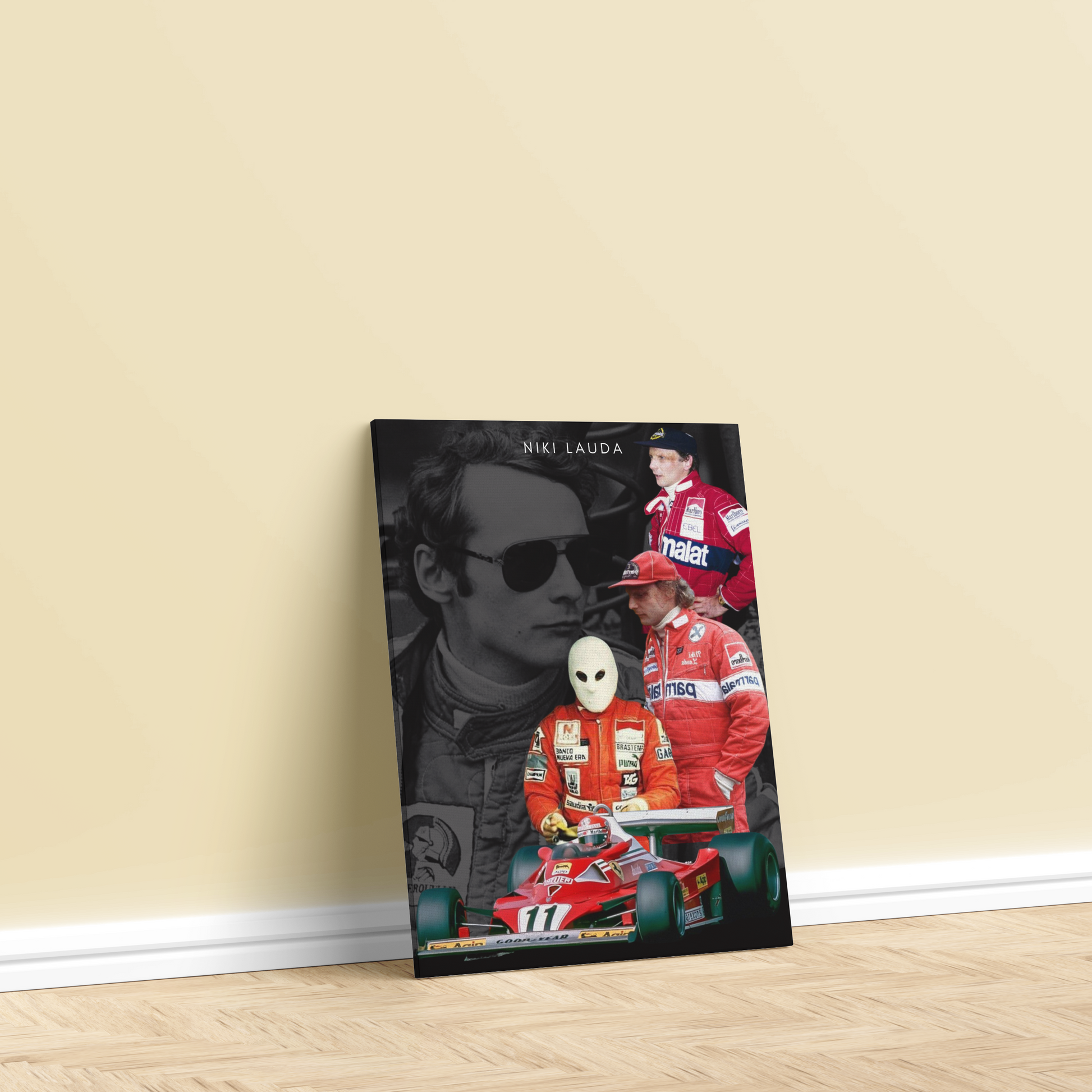 Niki Lauda Formula 1 Canvas