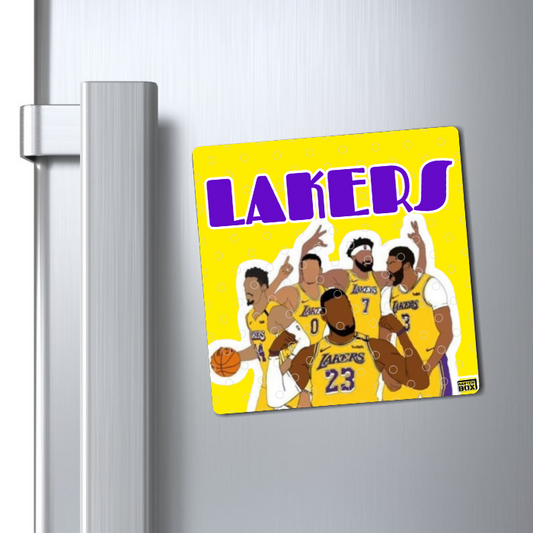 Basketball Lakers Fridge Magnet