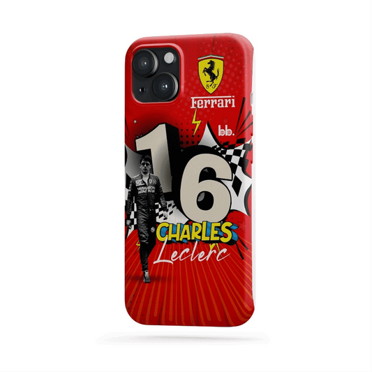 Charles Leclerc Formula 1 F1 Mobile Phone Case Cover Glass Polycarbonate Silicon